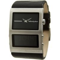 black diceの腕時計 Black Dice Unisex Roller with Silver Dial and Leather Strap Watch