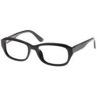 Black Forever 585 Eyeglasses - Rx Lenses, Shiny Black Frames 