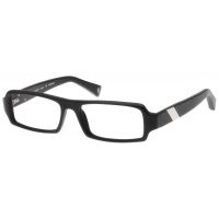 Black Forever 616 Bifocal Eyeglasses - Mat Black-Silver Trim Frames