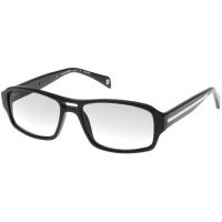 Black Forever 621 Prescription Eyeglasses - Silver Trim , SV Lenses
