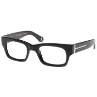 Black Forever 623 Progressive Eyeglasses - Shiny Black Frames-Silver Trim