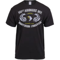 Black Ink Distressed 101st Airborne Division T-Shirt - Men's
