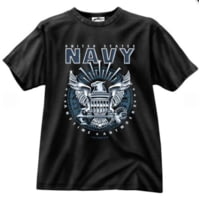 Black Ink Navy Emblem T-Shirt - Men's