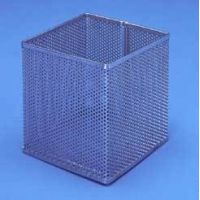Black Machine Baskets, Perforated Aluminum PERF301/D Rectangular