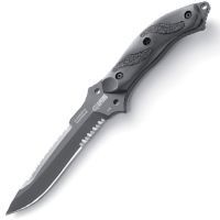 Blackhawk Nightedge Fixed-Blade Serrated Edge Knife - 10.9in OAL