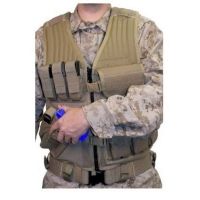 BlackHawk Omega Elite Vest Cross Draw/Pistol Mag - Tan, Left