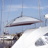 Blue Performance Free Hanging Sunshade