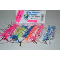 Blue Water Candy King Rig Tourn Skirted w/Hot Shots 2/0 Nose/Trailing #4 Treble