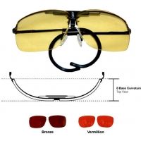 Bob Allen SG8000 Shooting Glasses 8 Base Frame w/3 lens set