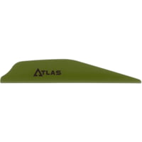 100 Ailes Stabilisatrices (vane) Bohning Atlas - Vert OD - Longueur 2.8 Pouces