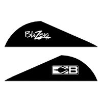 Bohning Blazer Vanes 2&quot; Solid Black 36pk