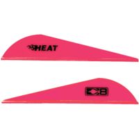 Bohning Heat Vane 2.5" Solid Hot Pink 100pk