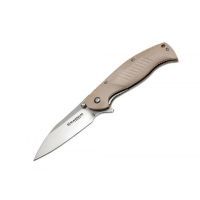 Boker Magnum Delta Whiskey Folding Knife, Flipper, Linerlock w/ Pocket Clip and Lanyard Hole