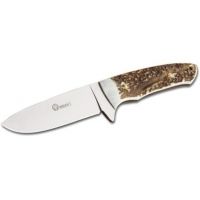 Boker USA Arbolito Stag Fixed Blade Knife w/ Leather Sheath - 8.63in Overall Length