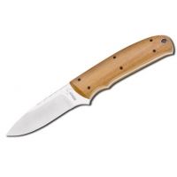 Boker USA Plus Dozier Arkansas Traveler Hunting Knife w/ Leather Sheath - 6.5in
