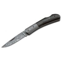 Boker USA Magnum Black Bone Damascus Folding Pocket Knife w/ 5 1/2&quot; OAL