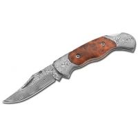 Boker USA Empress Damascus Folding Knife - 5 1/2&quot; OAL