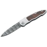 Boker USA Merlin Damascus Folding Pocket Knife - 6 7/8&quot; Open