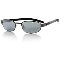 Bolle Demeanor Polarized Sunglasses, Satin Black Frame, Polarized TNS Gun Lens 10147