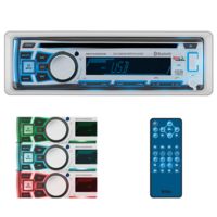 Boss Audio Single din Marine Bluetooth/MP3/CD/CDRw/AM/FM Receiver w/ Front Aux Input and Wireless Remote