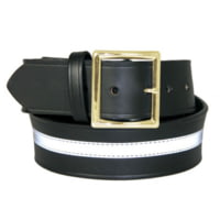 Boston Leather 1.75in Garrison Belt w/ 1.5in Reflective Ribbon - Men's ...