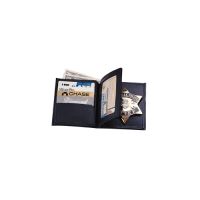 Boston Leather Badge Case Wallet Soft B296
