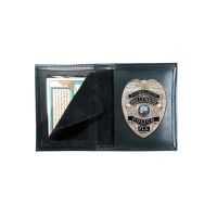 Boston Leather Book Style Badge Case W/ah7575