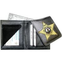 Boston Leather Book Style Wallet W/flipout Ba