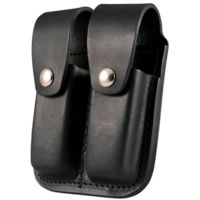 Boston Leather Double Mag Holder For .45, Hidden Snap
