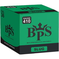BPS .410 Bore/36 Gauge 7.5 gram/0.265oz/116 Grain 2.5in Centerfire Shotgun Slug Ammunition