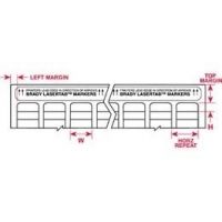 Brady Lasertab Laser Printer Labels, Brady 29675 Nylon Cloth Labels Rectangle With Clear Overlap