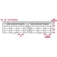 Brady Lasertab Laser Printer Labels, Brady 29683 Nylon Cloth Labels Rectangle
