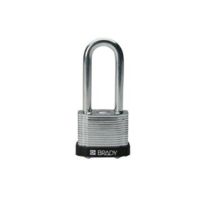 Brady Worldwide Steel Padlock 2.0&quot; Kd Blk PK6 51299
