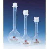 BrandTech Volumetric Flasks with Screw Caps, Class B, BrandTech V672891 Pp Flasks, Pack of 6