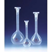 BrandTech Volumetric Flasks with [SJ] Stoppers, Class A and Class B, BrandTech V67595 Class B Flasks, Pmp, Pack of 4
