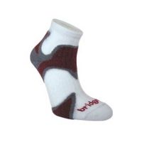 Bridgedale Xhale Speed D Sock - Slate/Maroon M