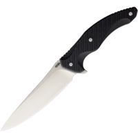 Brous Blades T5 Fixed Blade Satin Black Fixed Blade Knife