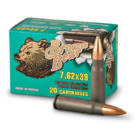 Brown Bear 7.62x39 123gr. Fmj Polymer 500rd Case