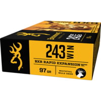 Browning BXR .243 Winchester 97 Grain Rapid Expansion Matrix Tip Brass Cased Centerfire Rifle Ammunition