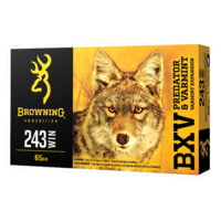 Browning BXV .243 Winchester 65 Grain Polymer Tip Brass Cased Centerfire Rifle Ammunition