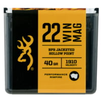 Browning BPR .22 Winchester Magnum Rimfire 40 Grain Jacketed Hollow Point Rimfire Rifle Ammunition