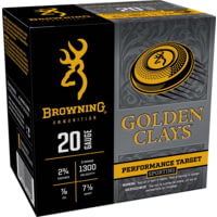 Browning Ammo BGC207 Golden Clays 20Gauge 2.75&quot; 7/8oz 7.5Shot 25 Per Box/10 Cas