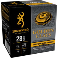 Browning Ammo BGC287 Golden Clays 28Gauge 2.75&quot; 3/4oz 7.5Shot 25 Per Box/10 Cas