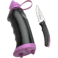 Browning Black Label AquaForce Tactical Water Bottle Combo W/ Folding Knife