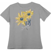 Browning Bg Women's T-shirt Daisies Medium Fitted Silver<