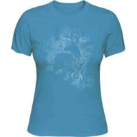 Browning Bg Women's T-shirt "victorian Deer" Small Cobalt Blue<