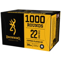 Browning BPR .22 Long Rifle 36 Grain Copper Plated Hollow Point Brass Cased Rimfire Ammunition