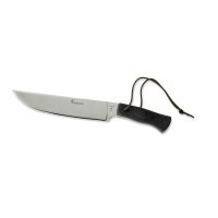 Browning Crowell &amp; Barker Competition Knife - Black Handle, Satin Fixed Blade Knife