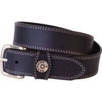 Browning Leather Belt 38&quot; Black W/shotshell Head On Loop
