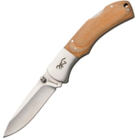 Browning Lockback Maple Pakkawood 3.50 in Stainless Steel Folding Knife